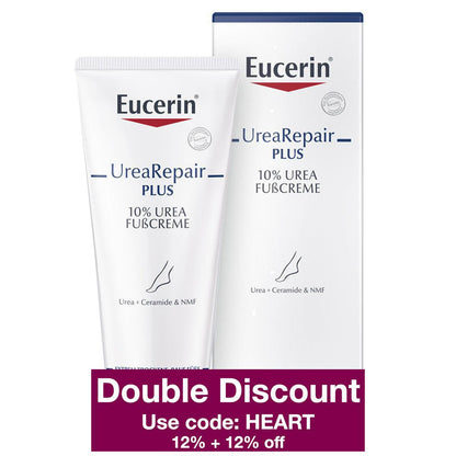 Experience the transformative power of Eucerin UreaRepair Plus Foot Cream, specially formulated to restore severely dry, cracked feet to optimal health. Infused with 10% urea, this rich cream deeply penetrates the skin, providing intense hydration and long-lasting relief. Buy at VicNic.com