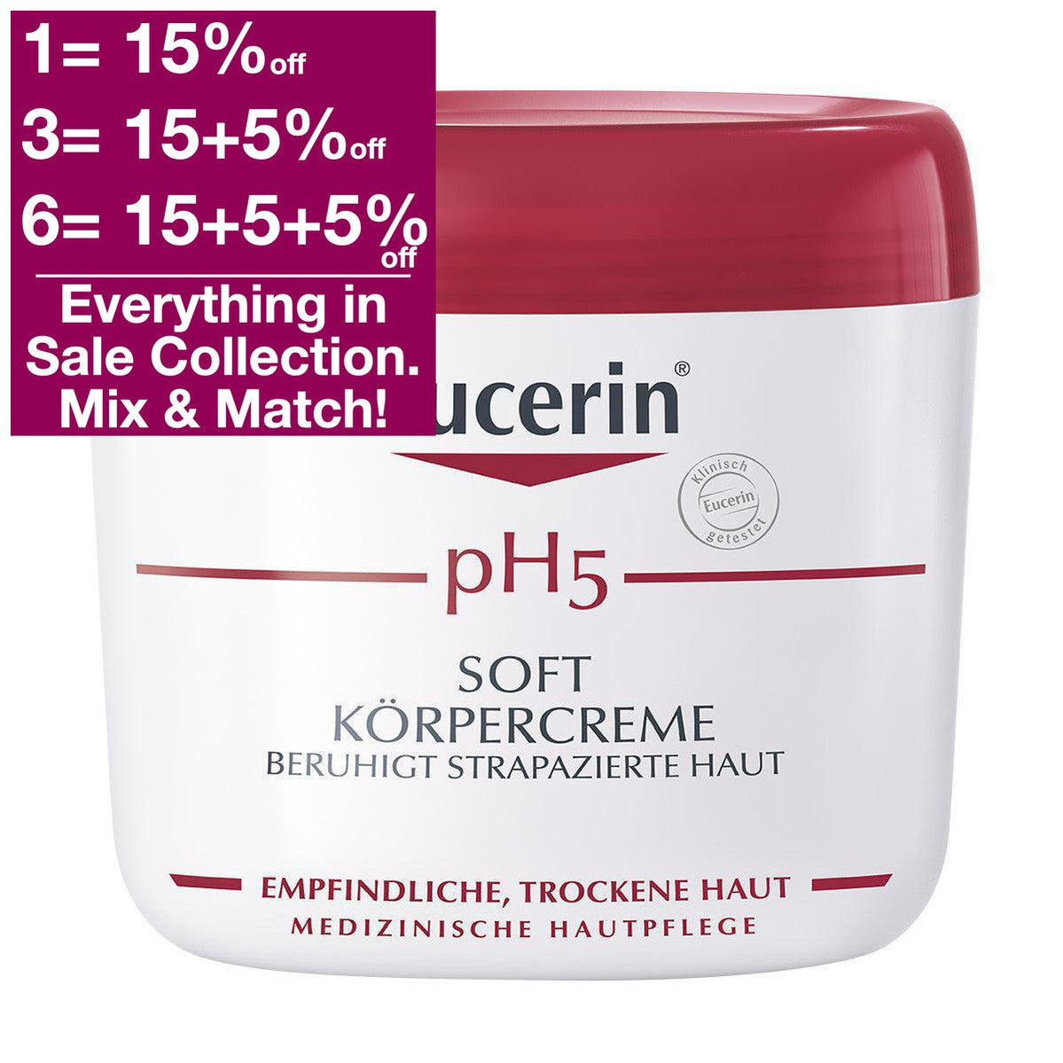 Eucerin pH5 Soft Body Cream 450 ml is a Body Lotion & Oil