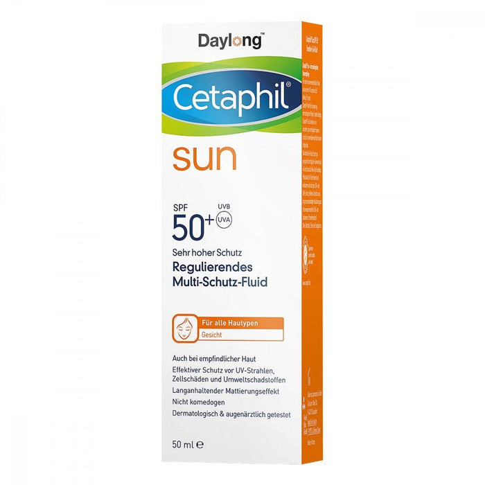 Cetaphil Sun Daylong Regulating Multi-Shield Fluid Face SPF50+ box