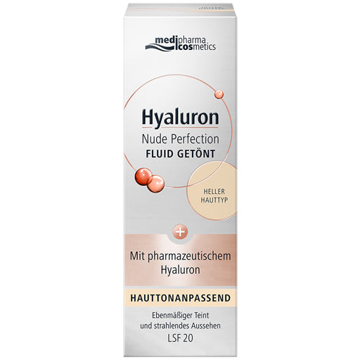 Medipharma Hyaluron Nude Perfection Fluid Tinted SPF 20 50 ml - Light Skin Tone box