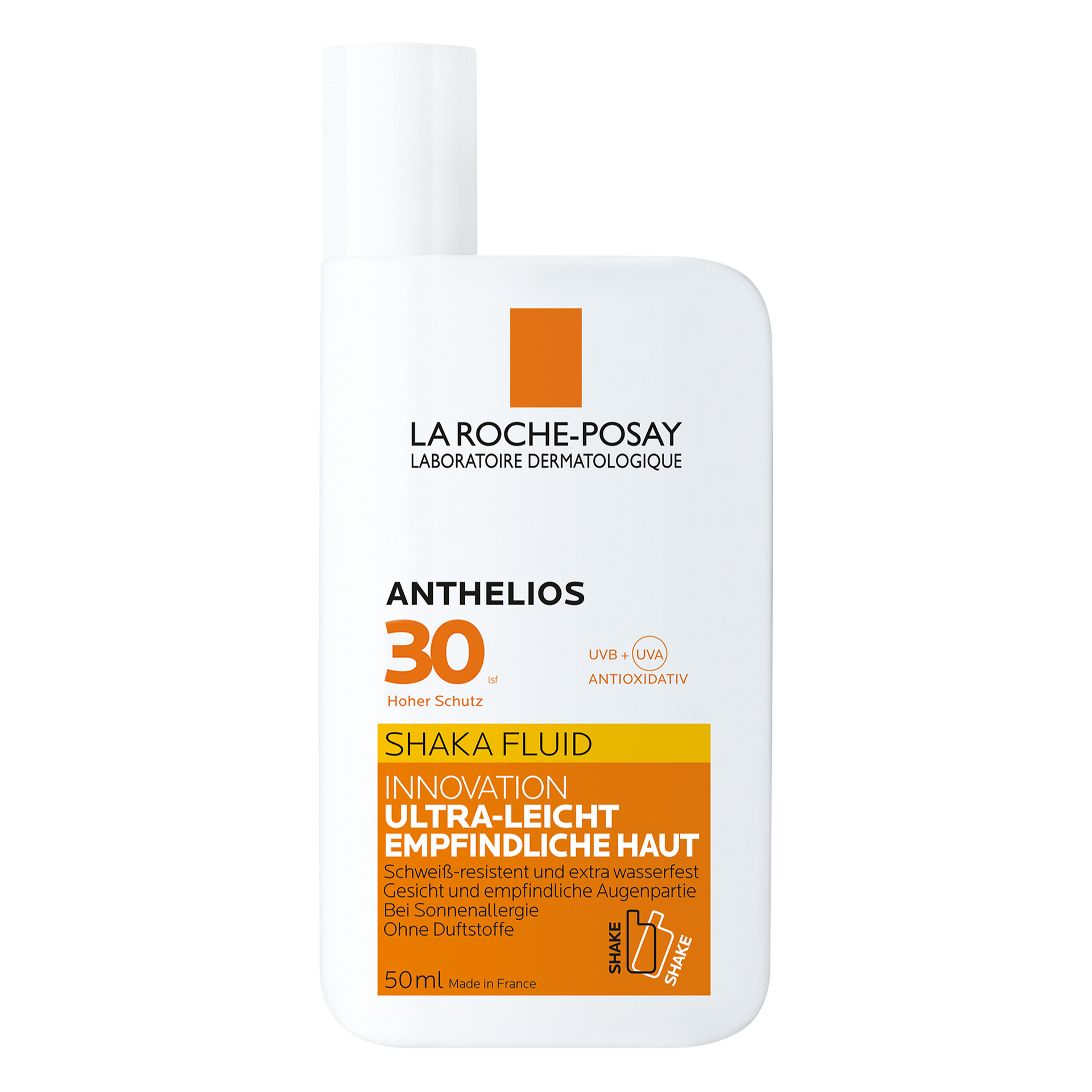 La Roche -Posay Anthelios Shaka Fluid SPF 30-明るいテクスチャー
