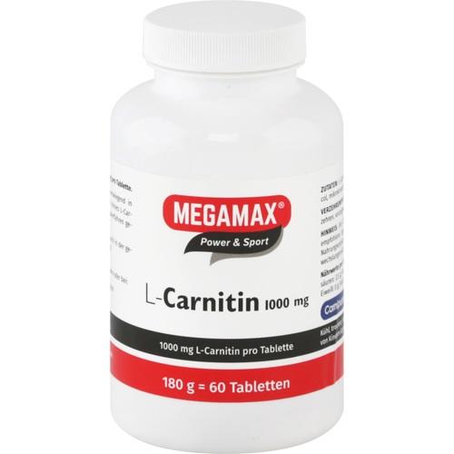 Megamax B.V. Megamax L-Carnitine 1000 Mg Tablets 60 pcs