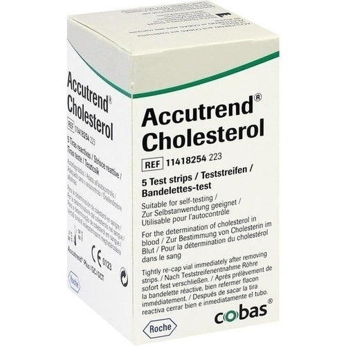 Roche Diagnostics Deutschland Gmbh Accutrend Cholesterol Test Strips 5 pcs