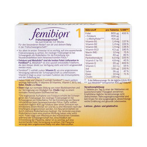 Femibion 1 Com 28 Comprimidos Planejamento E Inicio Da Gravidez -  precopopular