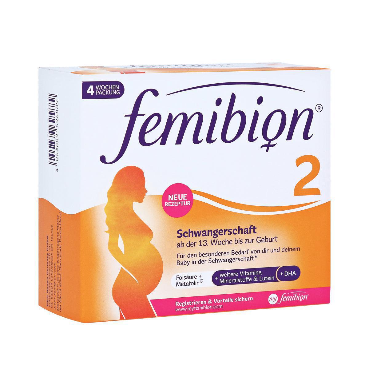 Femibion ​​2 zwangerschap 2 x 28 capsules (4 weken gebruik)