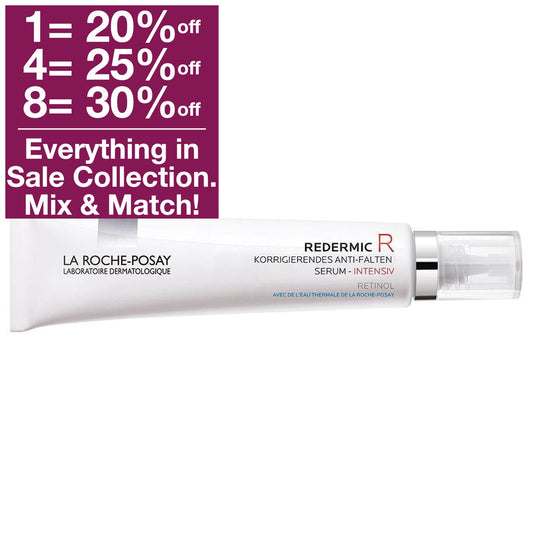 La Roche-Posay Redermic Retinol Serum 30ml reduces pronounced wrinkles on the forehead, eyes and upper lip