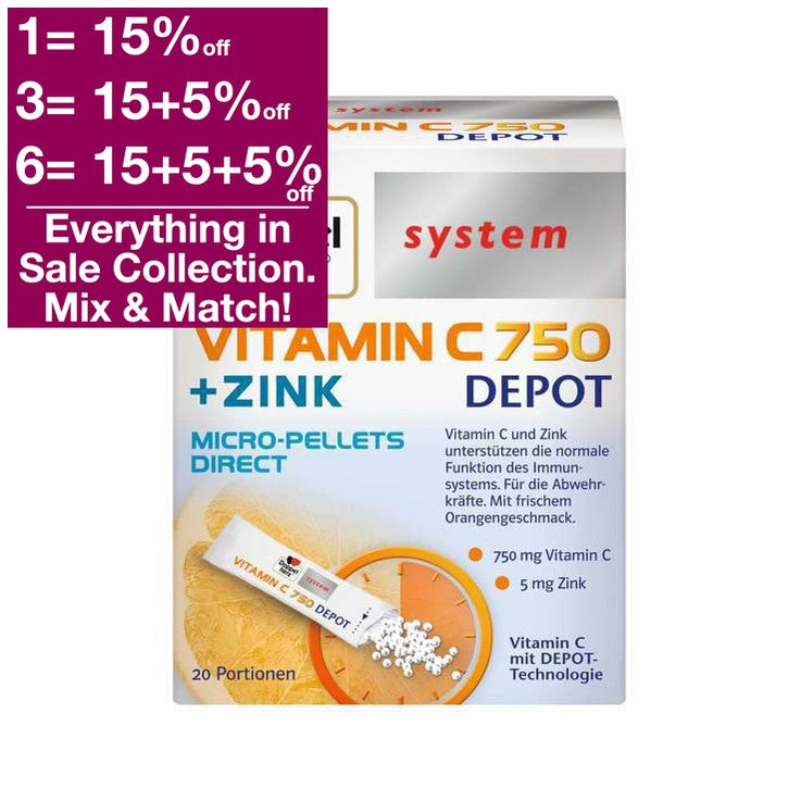 Doppelherz system Vitamin C 750 Depot 20 Sachets