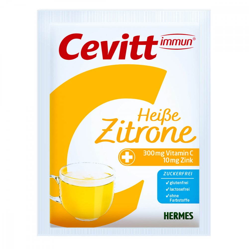 „Cevitt Immune Hot“ gėrimas - citrina (be cukraus) 14 paketėlių