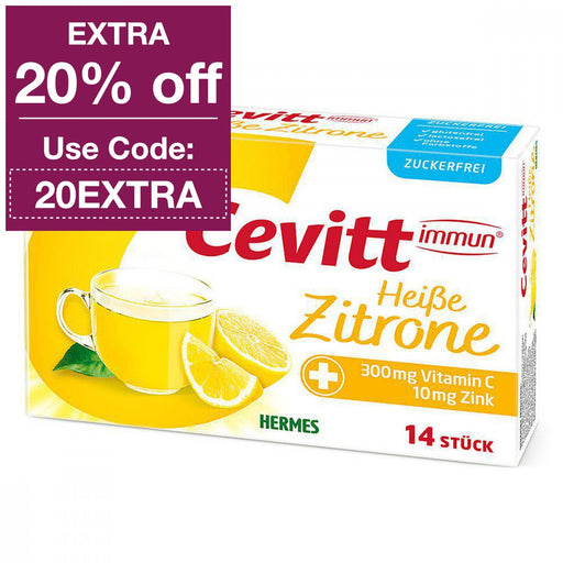 Hermes Cevitt Hot Drink - Lemon (sugar free) 14 sachets