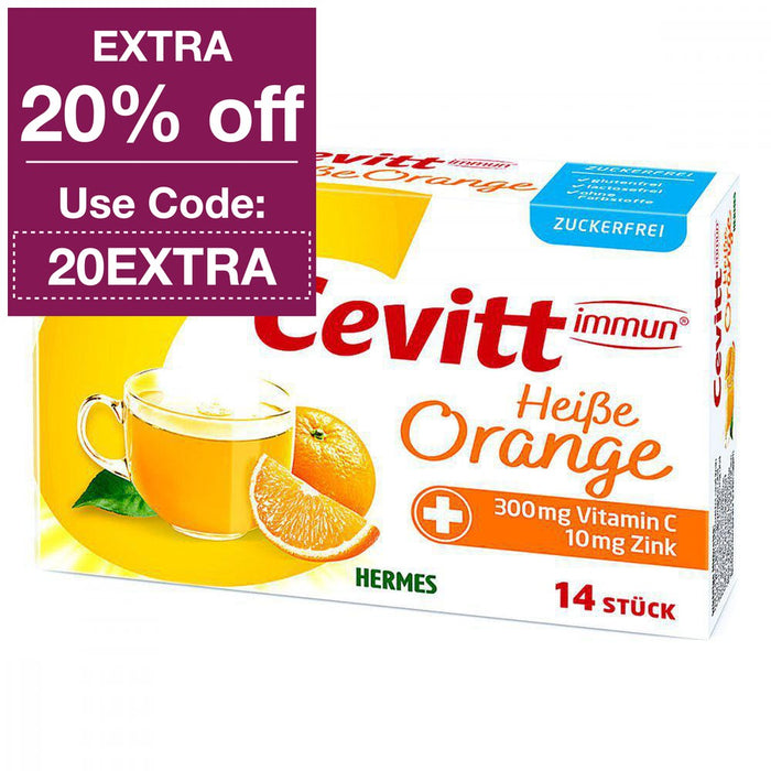 Cevitt Immune Hot Drink - Orange (sugar free) 14 Pcs