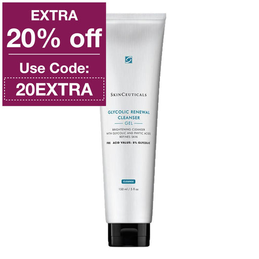 SkinCeuticals Glycolic Renewal Cleanser Gel 150 ml - Revitalizing Exfoliating Cleanser for a Smooth and Radiant Complexion
