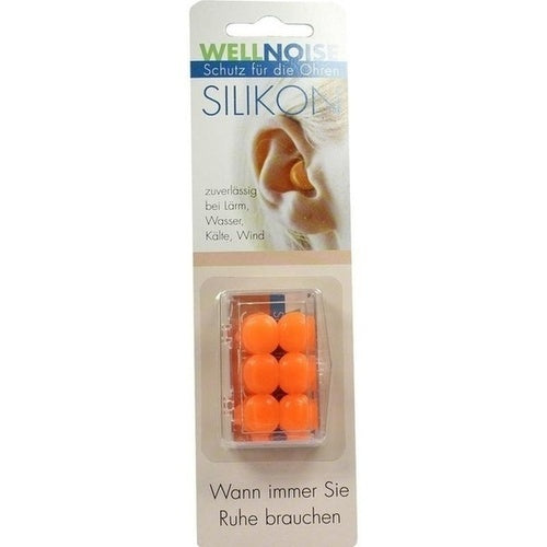 WellNoise silicone ear plugs in organe colour are (according to IMS) the market leader in pharmacies. Our silicone or soft foam ear plugs reliably protect your ears from noise (snoring, aircraft noise, construction sites, etc.), wind (sailing, hiking, etc.), cold (skiing, snowboarding, etc.) and moisture (swimming, etc.) Buy at VicNic.com