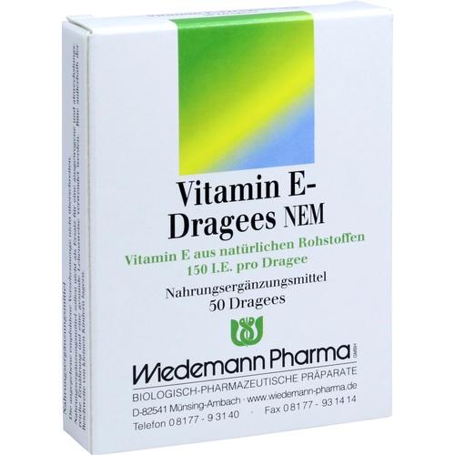 Wiedemann Pharma Gmbh Vitamin E Dragees Nem 50 pcs