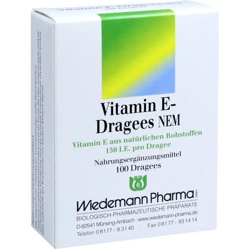 Wiedemann Pharma Gmbh Vitamin E Dragees Nem 100 pcs