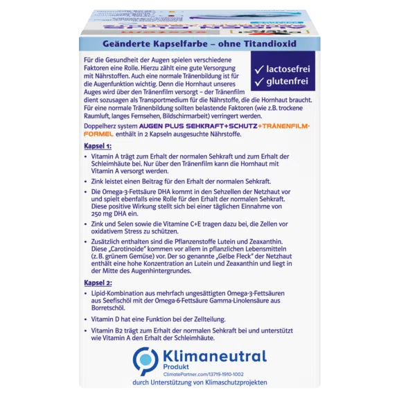 Doppelherz System Eye Plus - Vision & Protection Capsules side