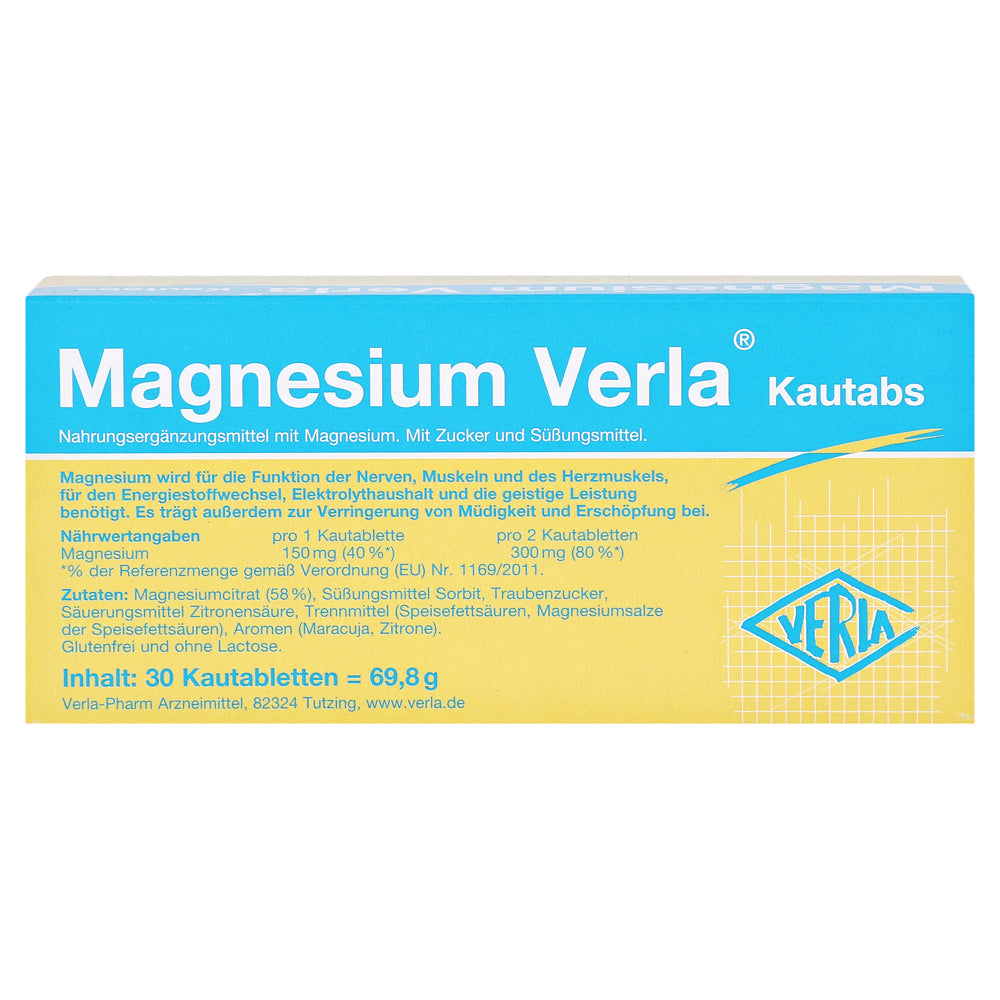 Magnesium Verla Chewable Tablets 30 cap