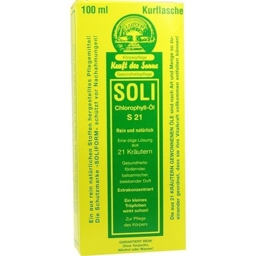 Soliform Erich Reinecke Gmbh Soli Chlorophyll Oil S 21 100 ml