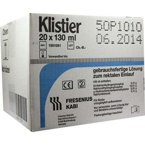 Fresenius Kabi Deutschland Gmbh Enema 20X130 ml