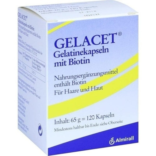 Almirall Hermal Gmbh Gelacet Gelatin Capsules With Biotin 120 pcs