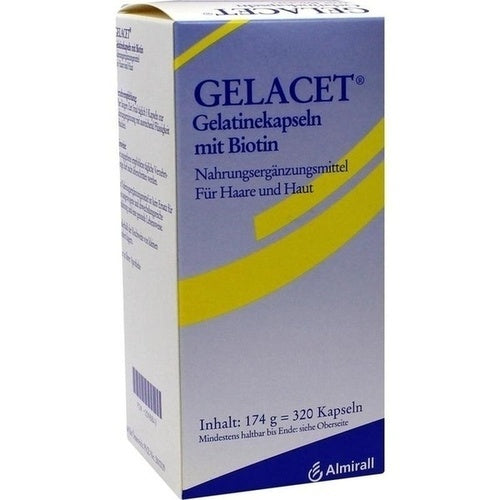 Almirall Hermal Gmbh Gelacet Gelatin Capsules With Biotin 320 pcs