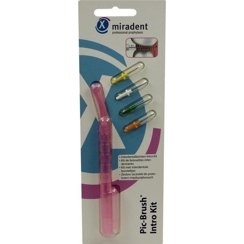 Hager Pharma Gmbh Miradent Interd.Pic-Brush Intro Kit Tra.Pink 1H + 4B 1 pcs