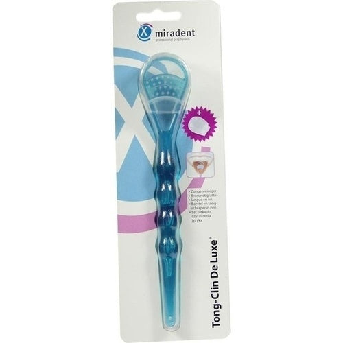 Hager Pharma Gmbh Miradent Tongue Cleaner Tong-Clin De L.Blau Trans. 1 pcs