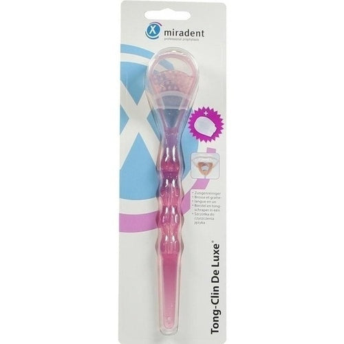 Hager Pharma Gmbh Miradent Tongue Cleaner Tong-Clin De L.Pink Trans. 1 pcs