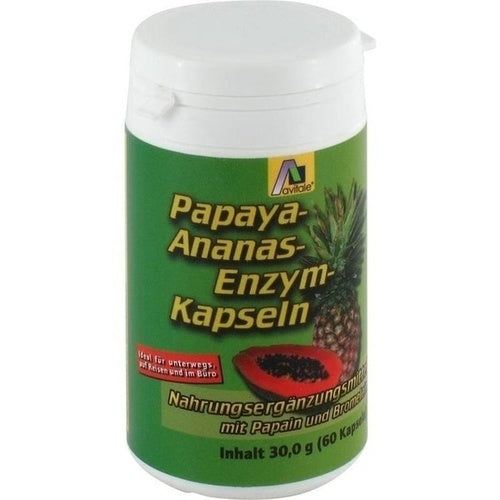 Avitale Gmbh Papaya Pineapple Enzyme Capsules 60 pcs
