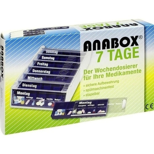 Wepa Apothekenbedarf Gmbh & Co Kg Anabox Seven Days Weekly Dispenser Blue 1 pcs