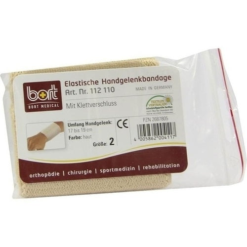 Bort Gmbh Bort Wrist Support Gr.2 Skin M.Klettvers. 1 pcs
