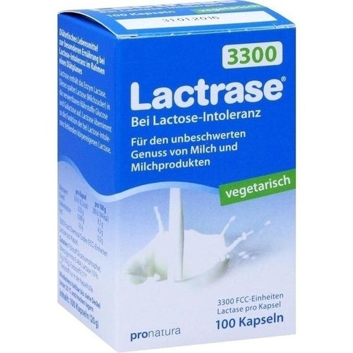 Pro Natura Gesellschaft Für Gesunde Ernährung Mbh Lactrase Vegetarian Capsules 3300 100 pcs