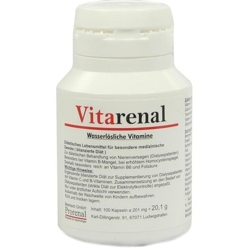 Bittermedizin Arzneim.Vertr.Gmbh Vita Renal Capsules 100 pcs