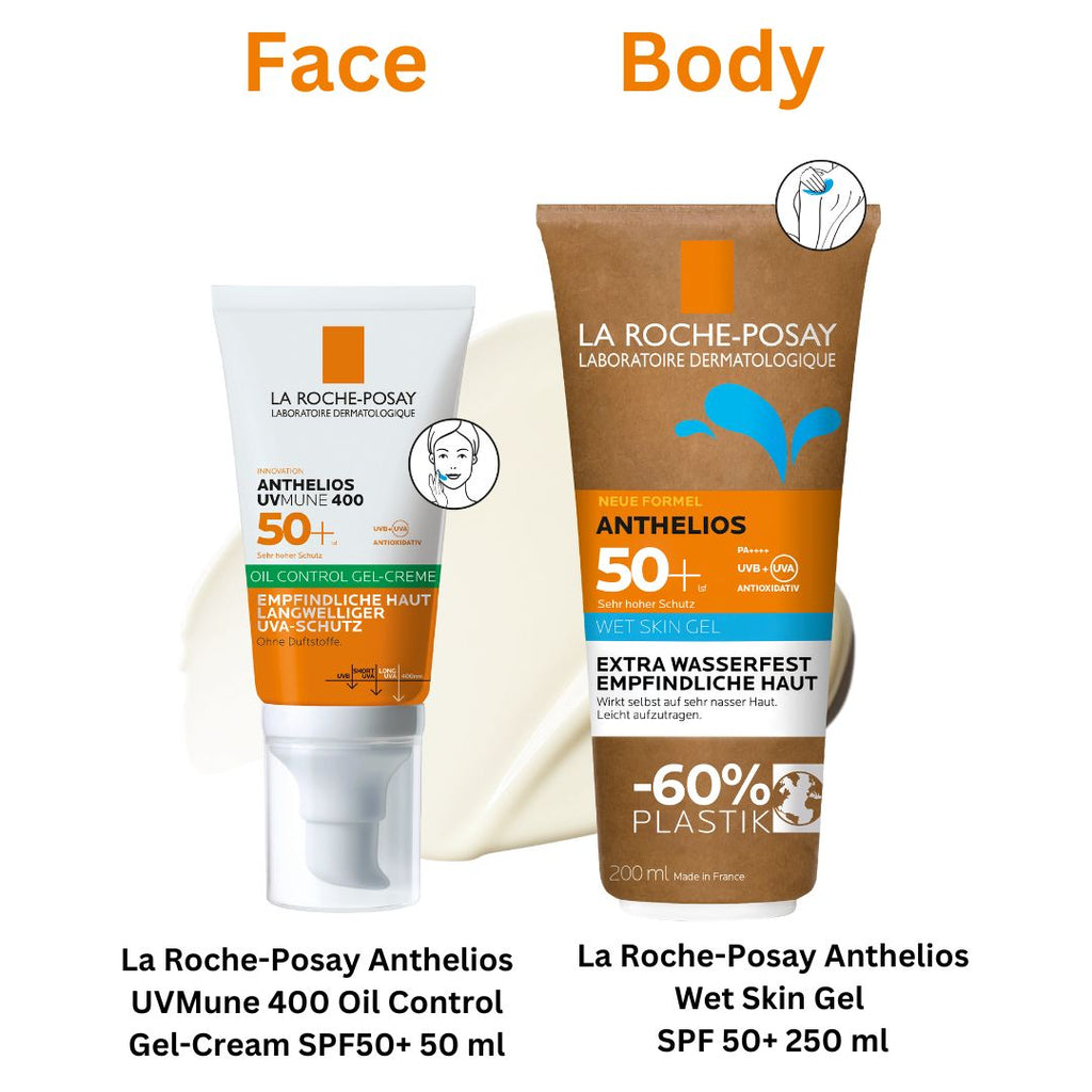 La Roche-Posay Anthelios Wet Skin Gel SPF 50+ 250 ml combination