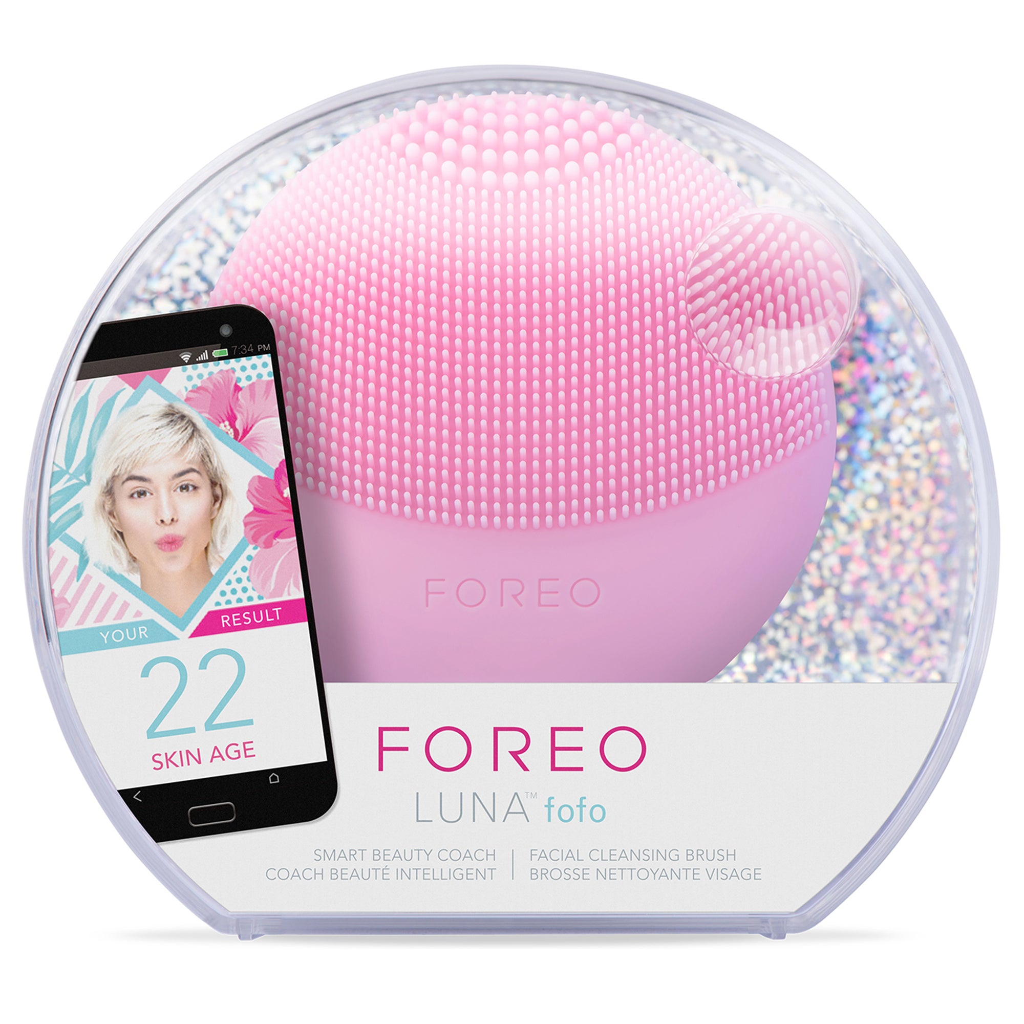 Foreo Facial Cleansing Brush Luna Fofo Pearl Pink belongs to the category of Beauty Accessories