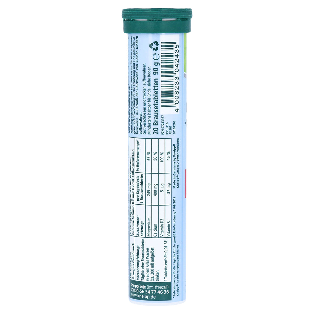 Kneipp Magnesium + Calcium + D3 effervescent tablets 20 pcs