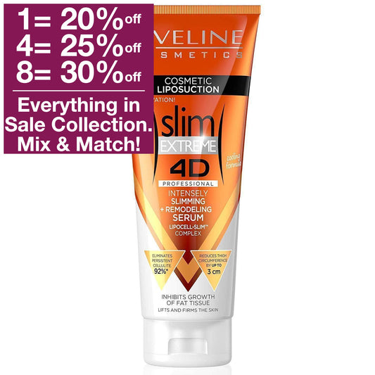Eveline Cosmetics Slim Extreme 4D Liposuction Intensely Slimming + Remodeling Serum 250 ml