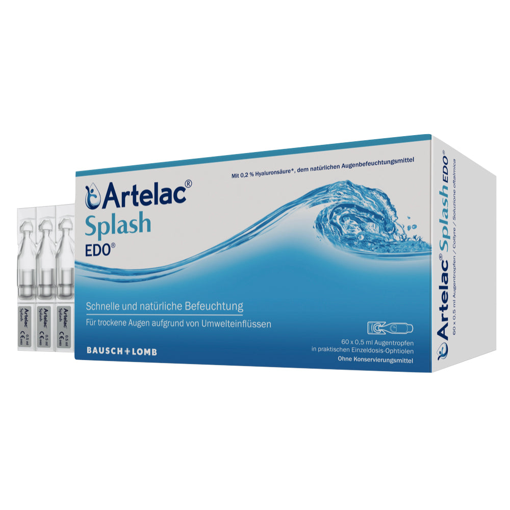 Artelac Splash EDO Eyedrops 60 x 0.5 ml