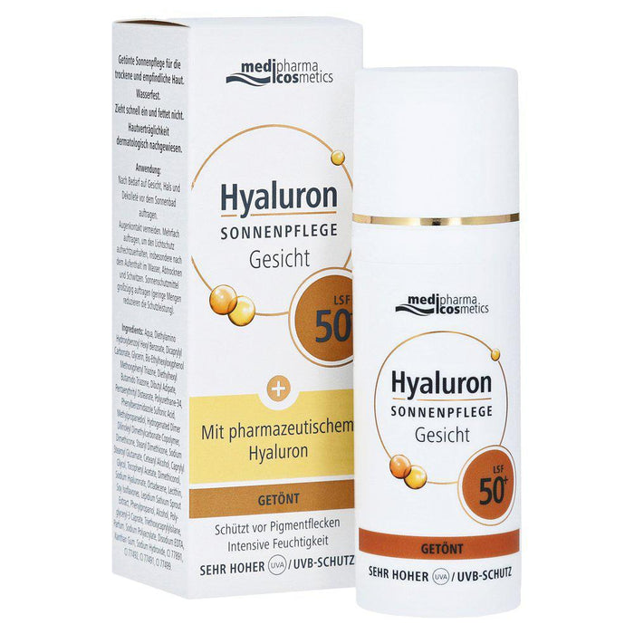 Medipharma Hyaluron Sun Care For Face Tinted SPF 50+ 50 ml