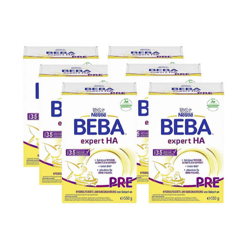 BEBA Expert HA Pre Baby Formula First Milk (from birth) - Pack of 6 x 800g