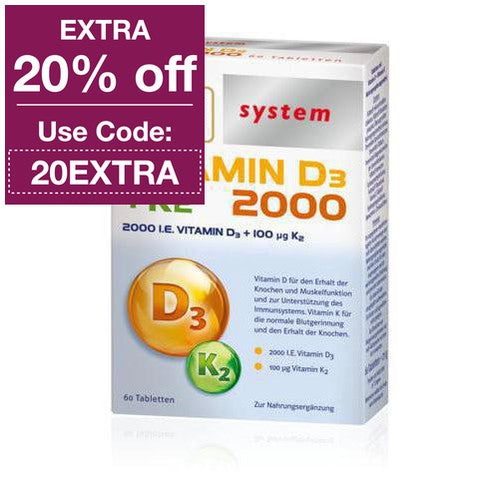Doppelherz Vitamin D3 & Vitamin K2 60 Tablets