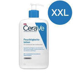 The Cerave dispenser bottle with an "XXL" tag to indicate that it is a big bottle of 1 liter