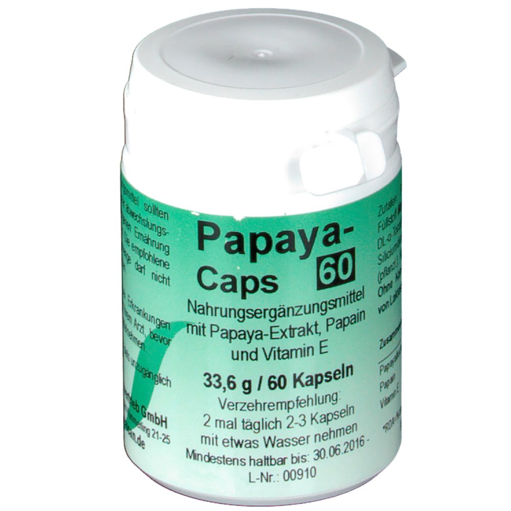 Papaya Caps Capsules 60 pcs