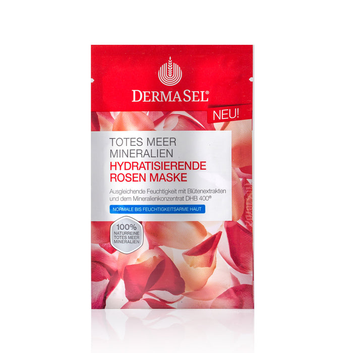 DermaSel Dead Sea Hydrating Rose Mask 12 ml