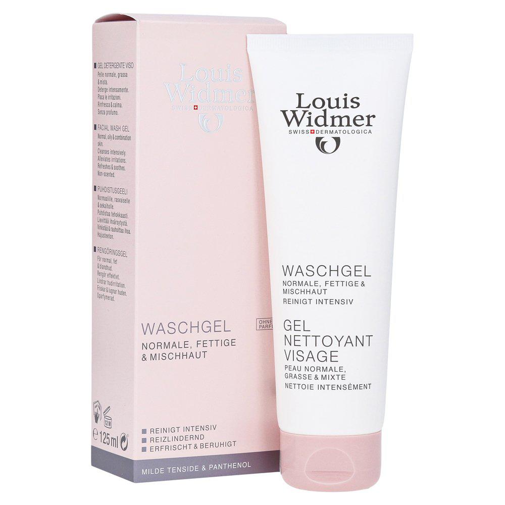Louis Widmer Facial Wash Gel Unscented 125 ml