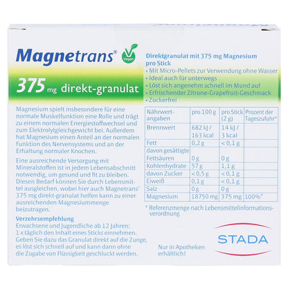 Magnetrans 375 mg Direct Granules 20 Sticks