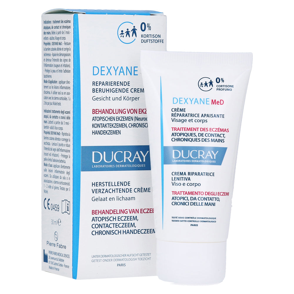 Ducray dexyane Med krema za ekcem 30 ml veličine putovanja