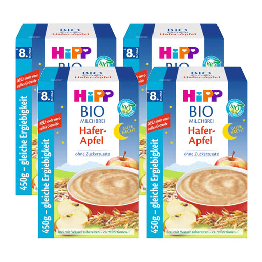 Hipp Organic Porridge Oat Apple (8+ months) - Pack of 4 x 450g