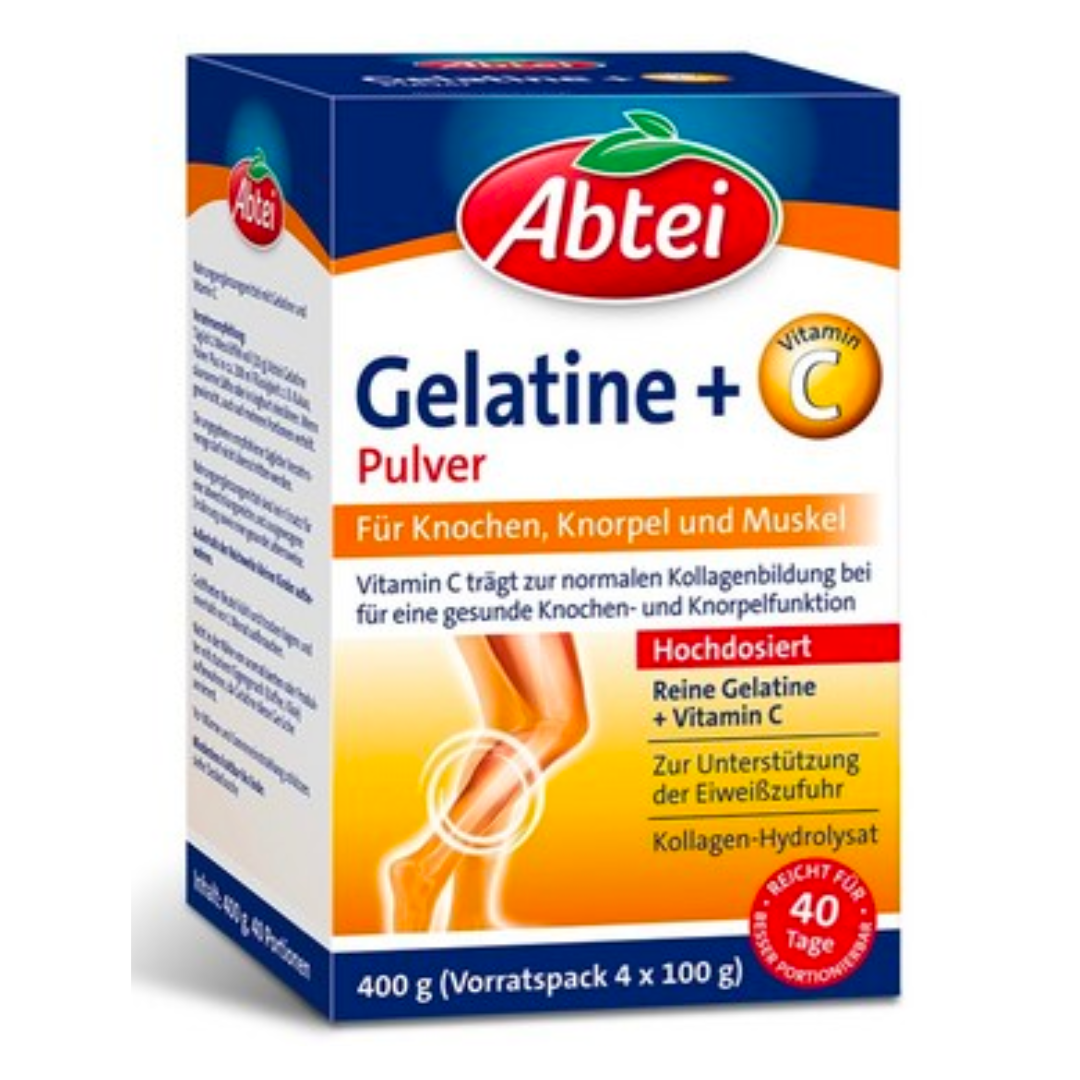 <tc>Abtei</tc> Gelatinpulver Plus med C-vitamin 400 g