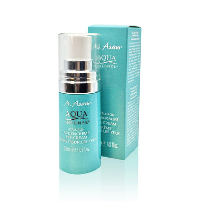 M. Asam Aqua Intense Hyaluron Eye Cream is an effective moisturizer formulated with hyaluronic acid to visibly cushion the skin. This eye cream can reduce the appearance of fine lines and dryness lines, while calming the skin without a fragrance. Use this cream for a fresh and radiant eye area.