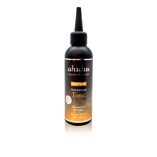 Close up photo of the Coffein Thickening Tonic bottle